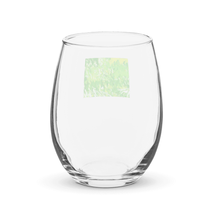 Vibrant Green and Yellow Stemless Wine Glass product image (2)