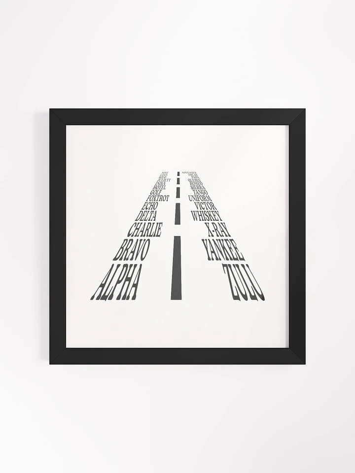 The Aviation Alphabet Runway Framed Poster product image (6)