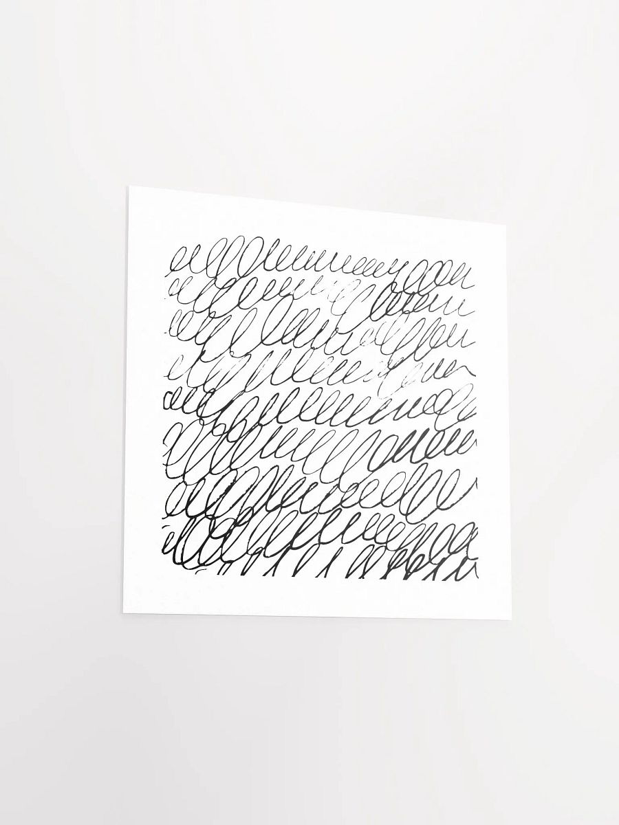 Abstract Black Scribble Minimalist Line Art Print product image (15)