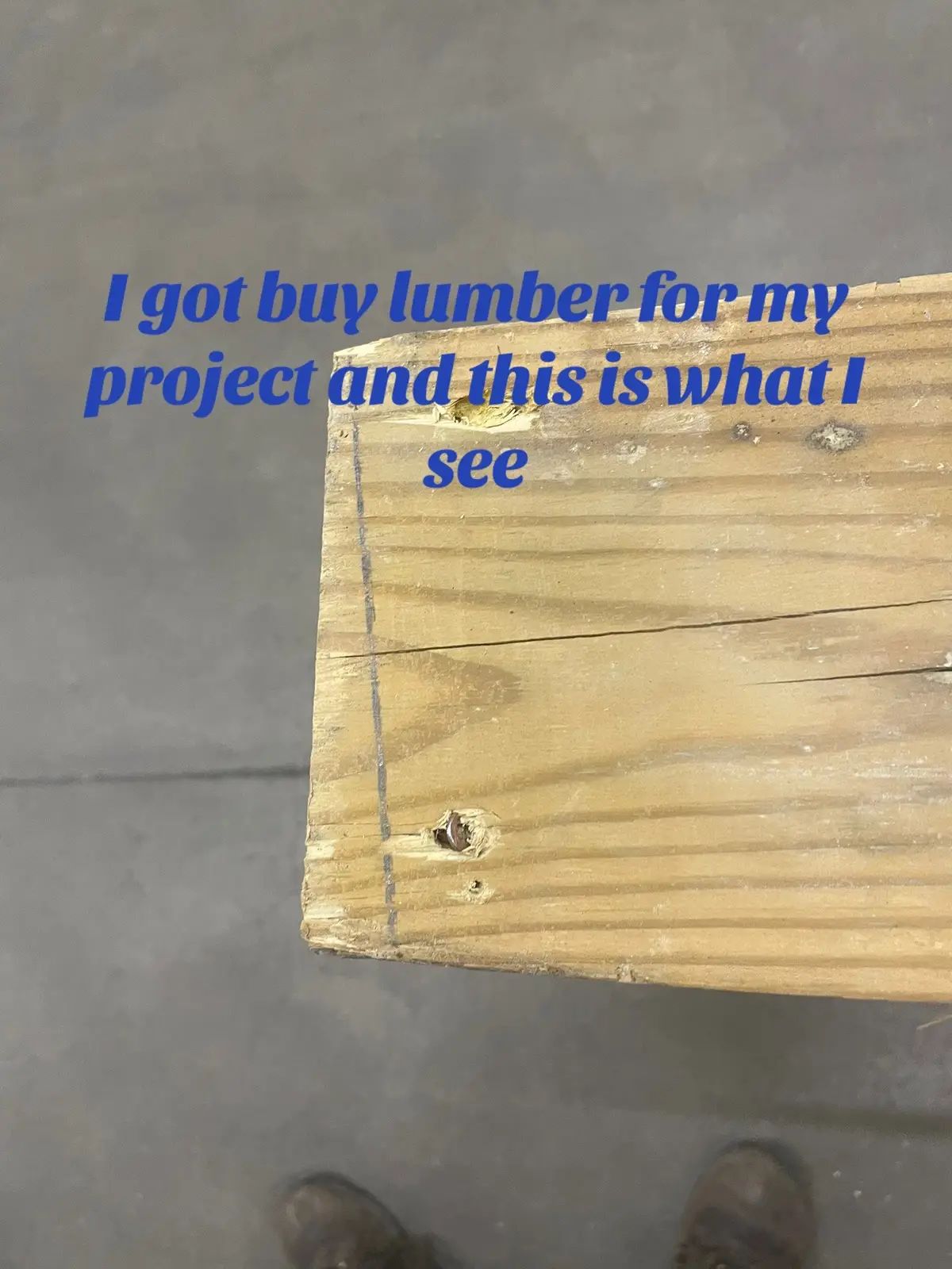 I go to buy lumber so I can finish up building my project. I got to get pressure treated 6x6 and I see this! WTH!!!# #fyp #bluecollar #damaged #mad #lumber 