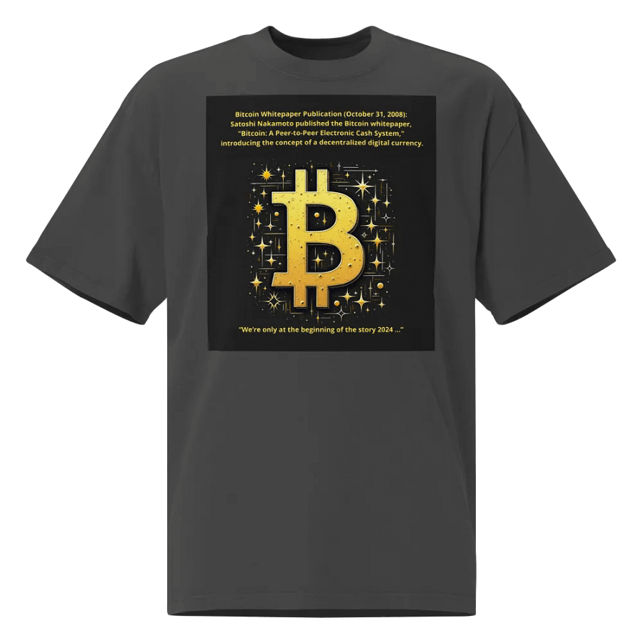Bitcoin Whitepaper Commemorative T-Shirt product image (1)