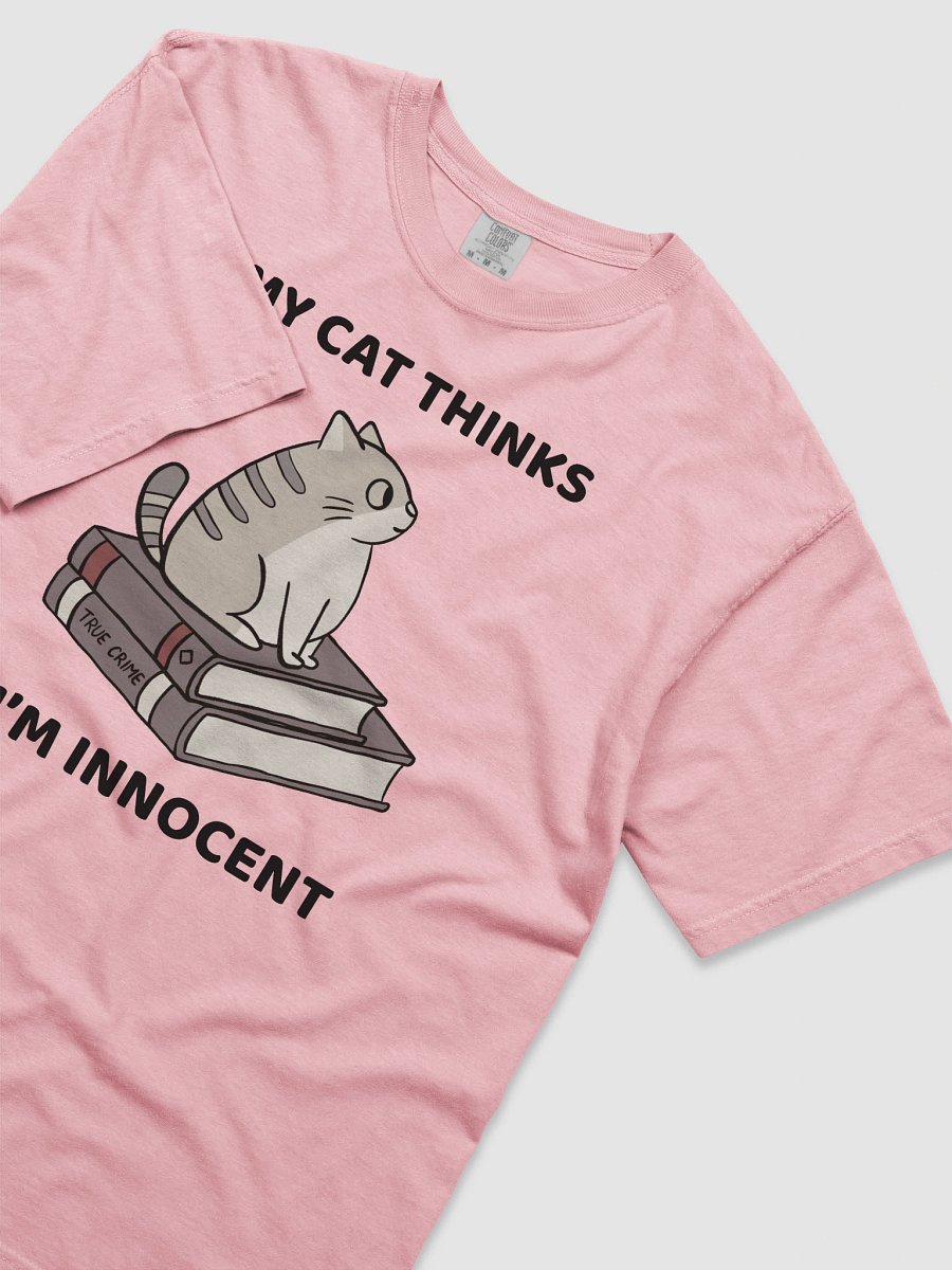 Hand-drawn Purr-fect Gift for Cat Moms Who Love Murder Mysteries - True Crime Graphic Tee product image (4)