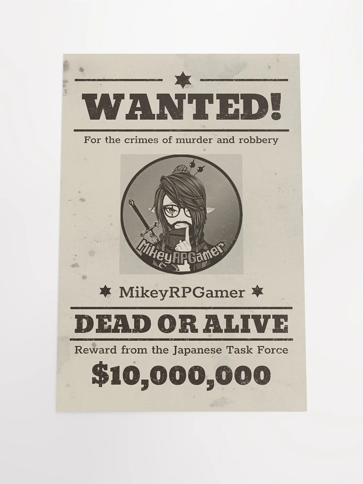 MikeyRPGamer Wanted Poster product image (1)