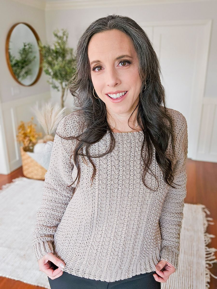 Toasty Wheat Crochet Sweater Pattern product image (5)