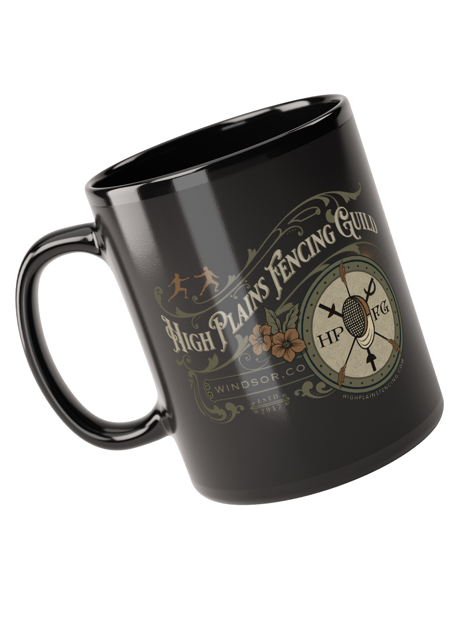 HPFG Vintage Style Emblem Black Mug product image (1)