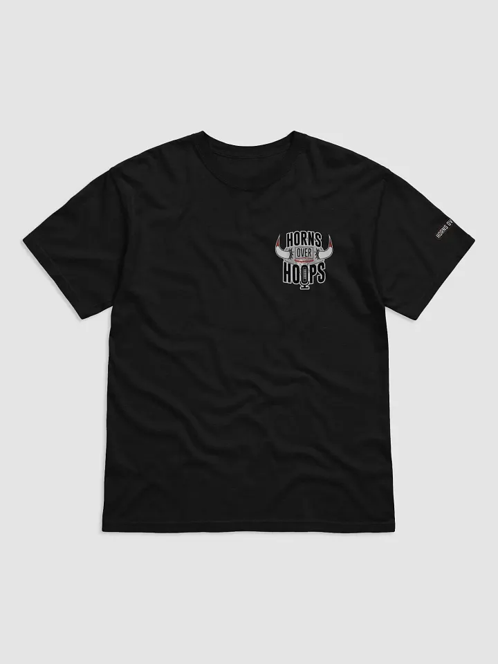 Horns Over Hoops Podcast Thumbnail Logo T-Shirt product image (1)