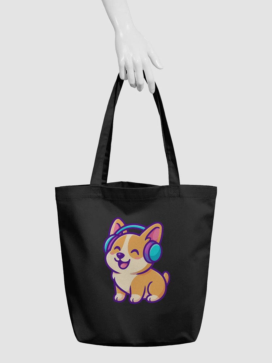 Cheerful Corgi Groove Tote Bag product image (3)