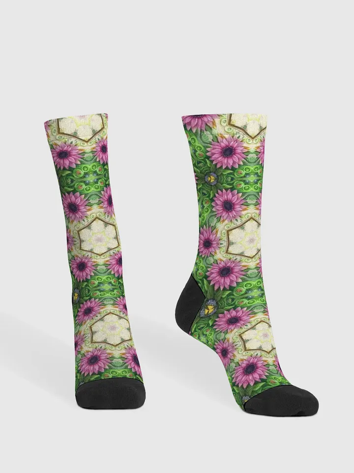 Kaleidoscopic Garden Crew Socks product image (1)