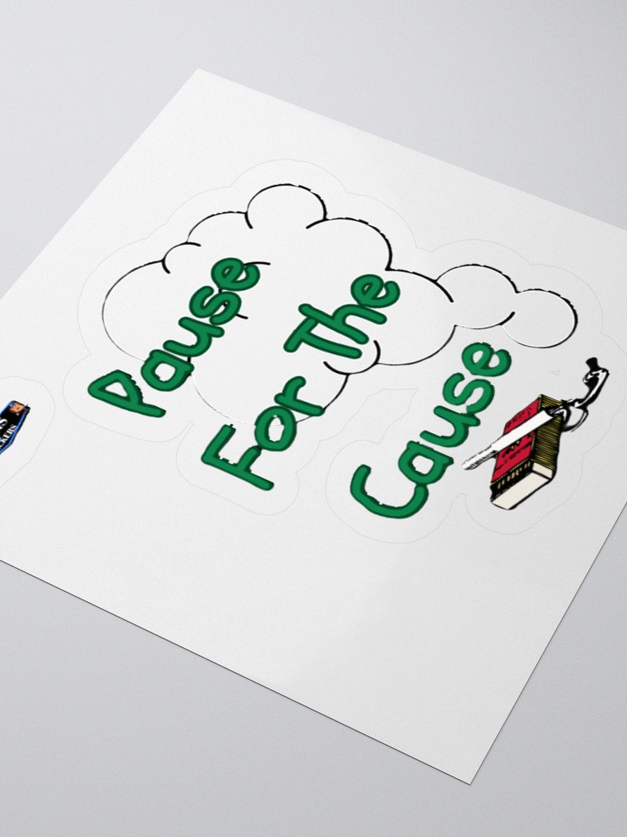 Pause For The Cause Kiss Cut Stickers product image (7)
