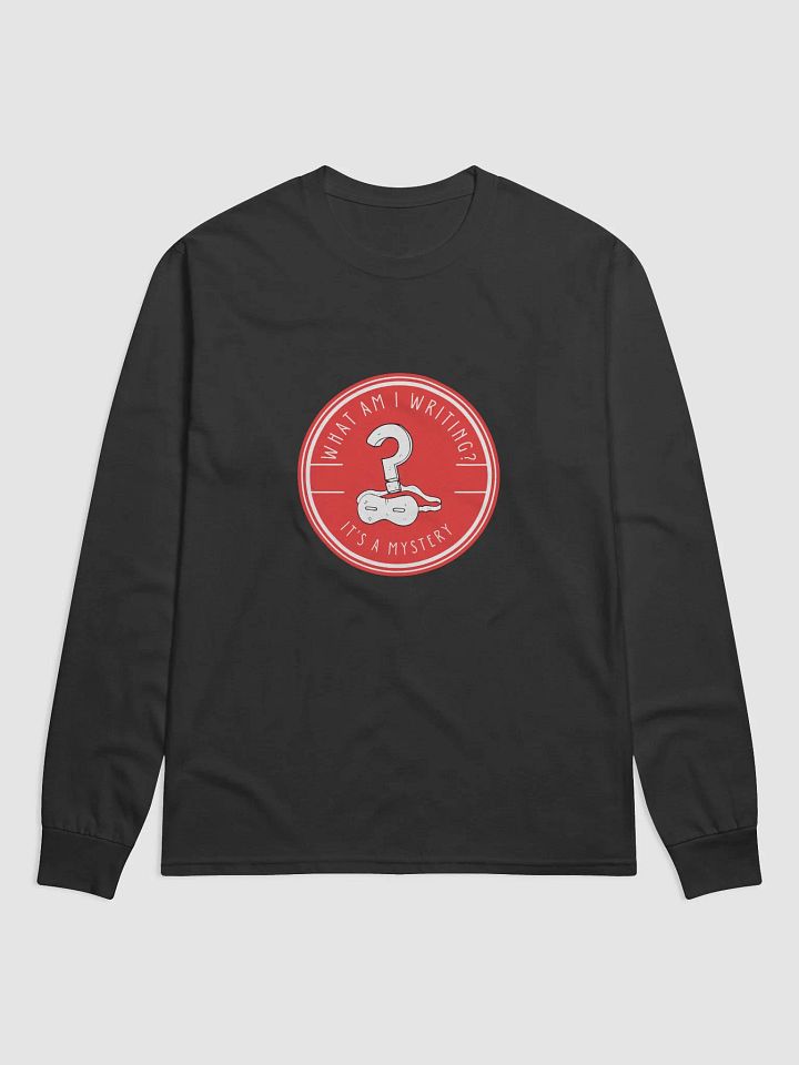 What am I Writing? It's a Mystery - Black Long Sleeve Shirt product image (1)