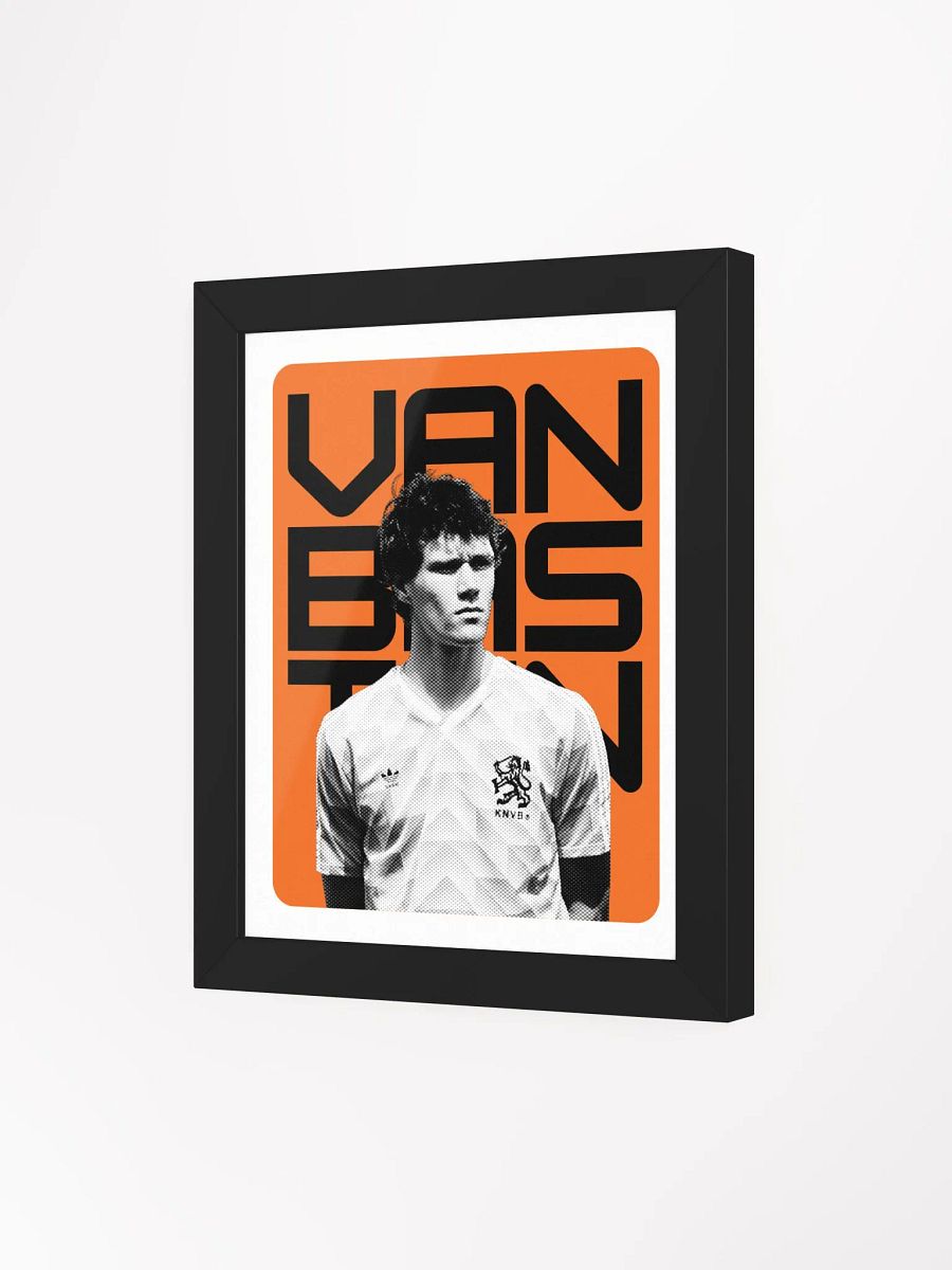 Marco van Basten BW Netherlands Name Art Framed Print product image (3)