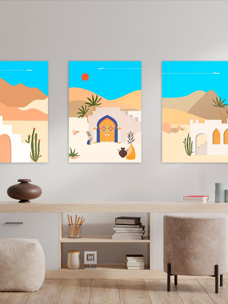 Boho, Boho decor: Egypt, Morocco, Tunisia — boho travel poster product image (2)