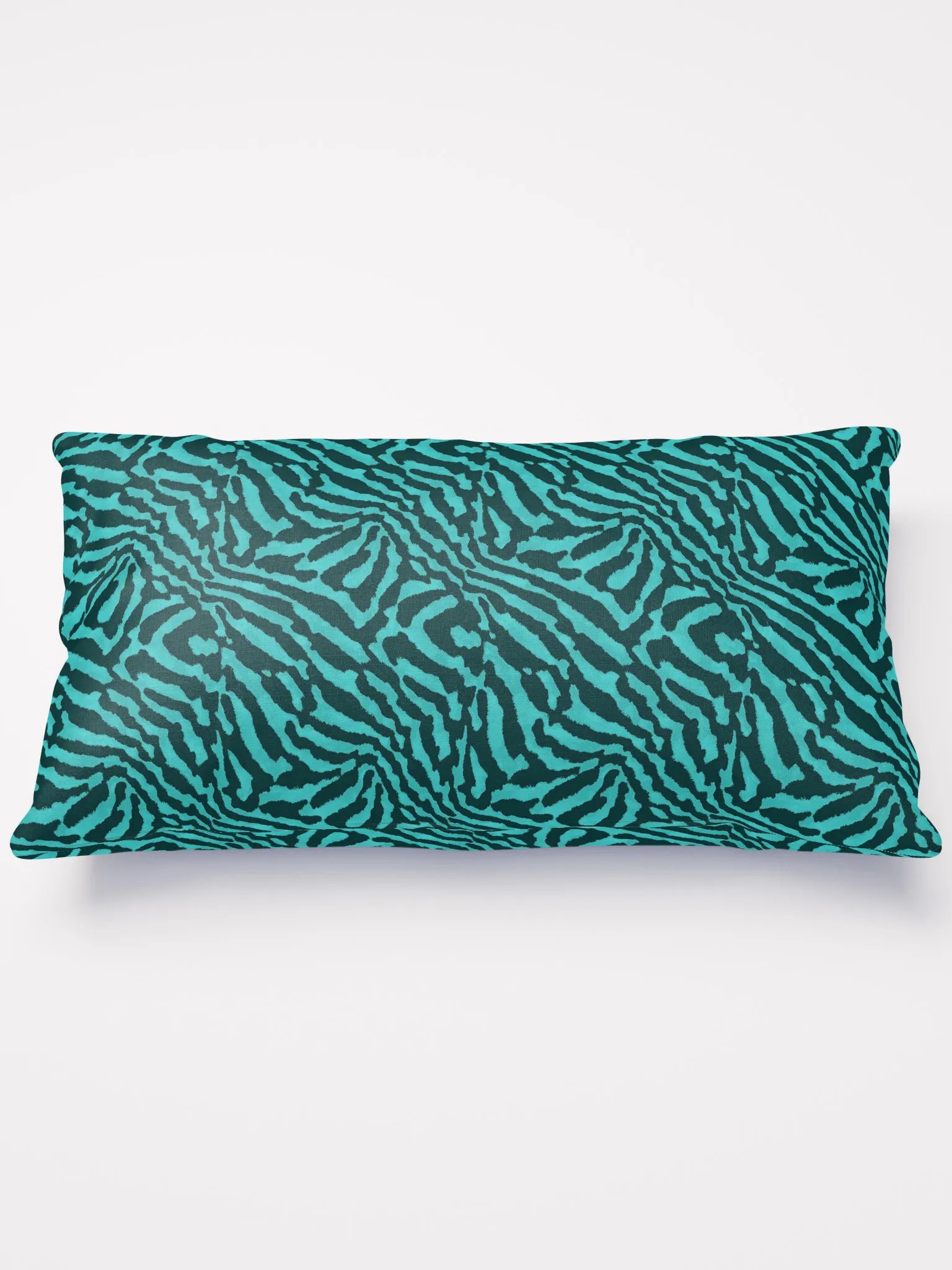 Teal Zebra Pillow product image (2)