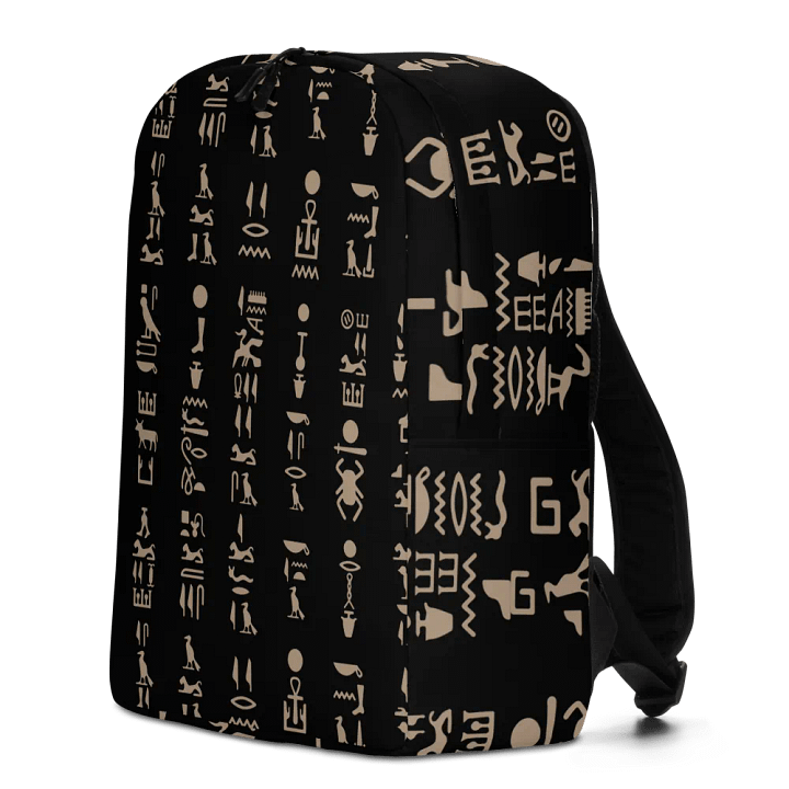 Isis Black Hieroglyphs Backpack product image (2)
