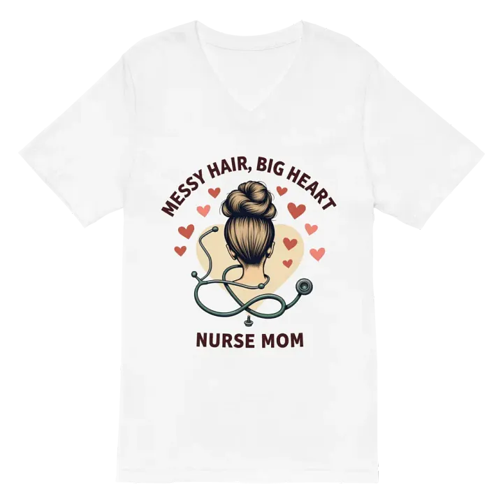 Heartfelt Nurse Mom V-Neck Tee product image (2)
