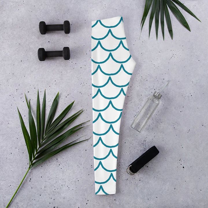 Mermaid Print Leggings – Magical, Stylish & Comfortably Chic product image (2)