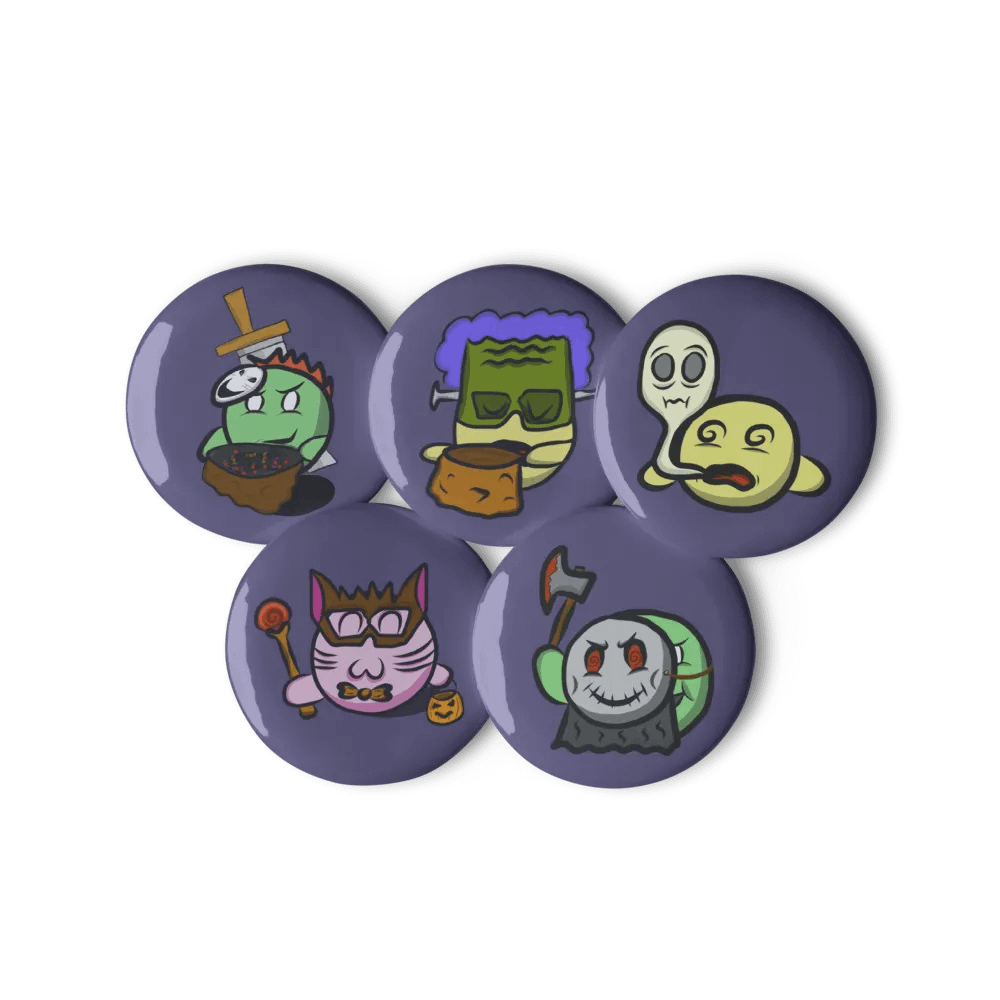 Dango Spooky Set - Pin Buttons product image (1)