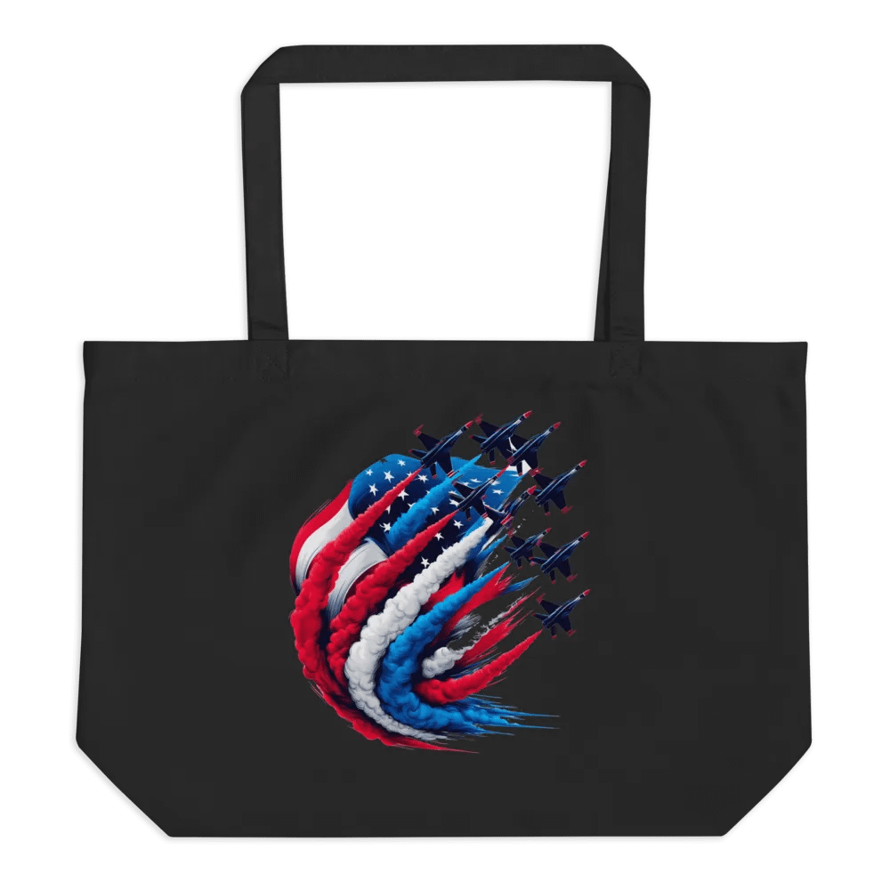 Patriotic Swirl Organic Tote product image (1)