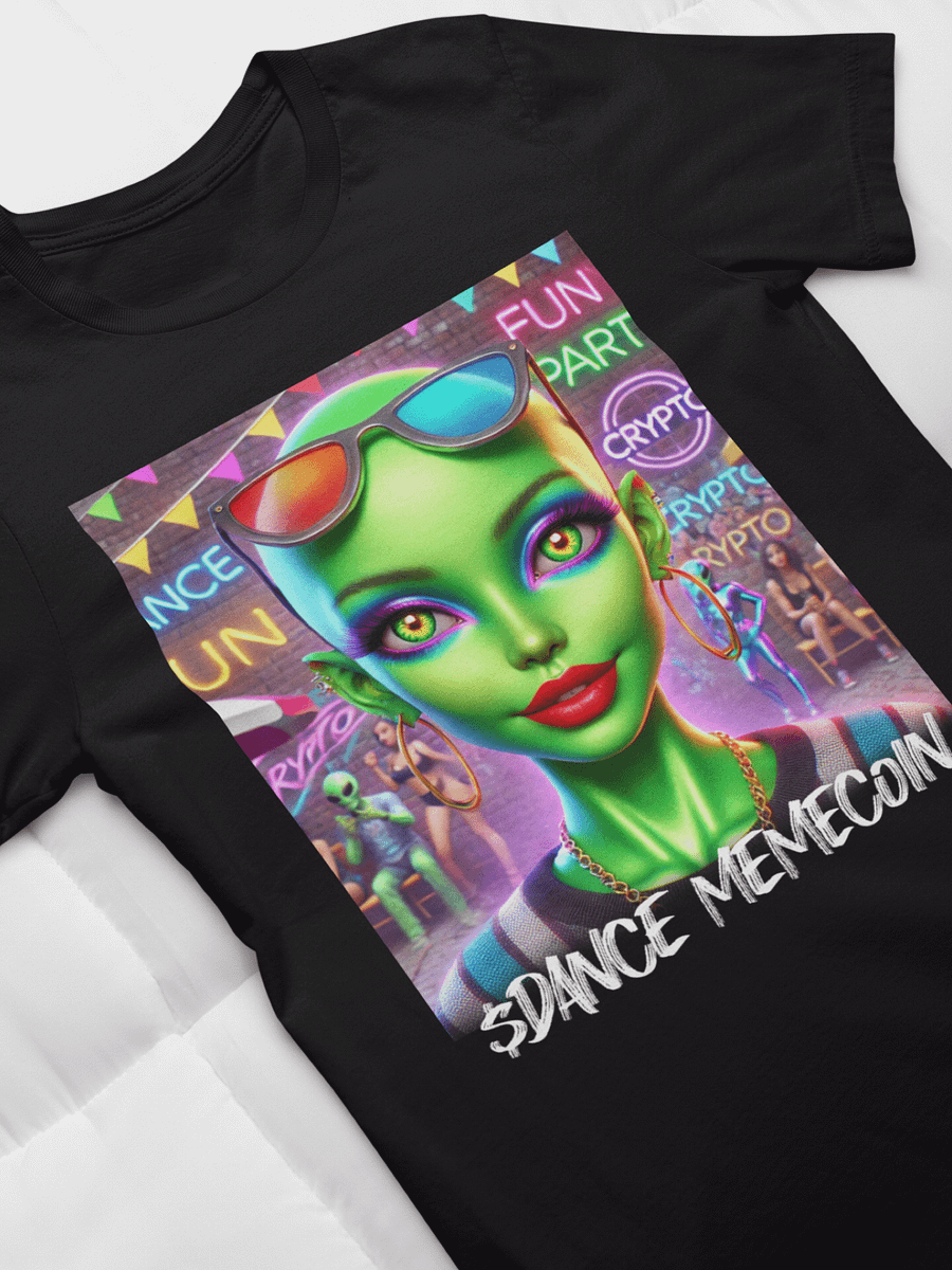 PRETTY ALIEN - DANCE MEMECOIN - PREMIUM TEE - BLACK product image (1)