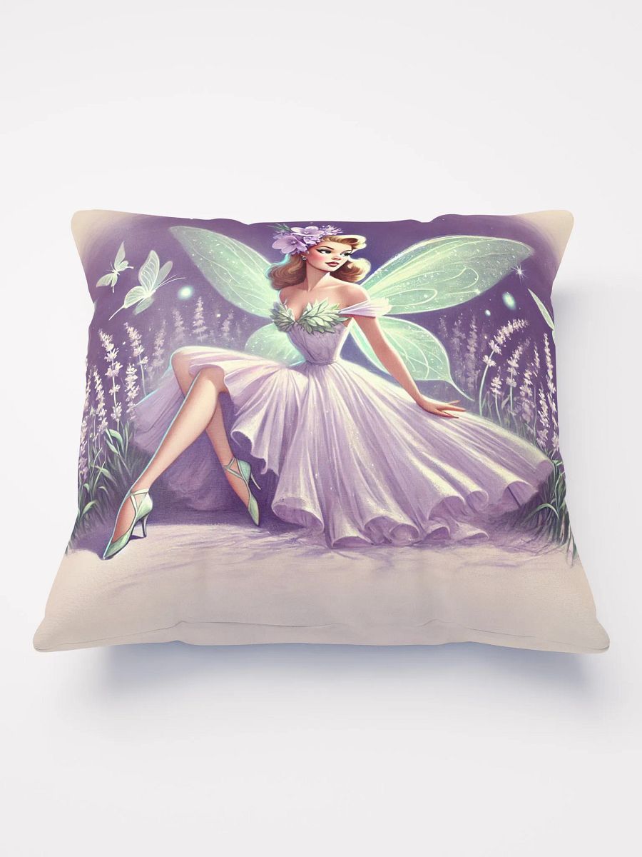 Lavender Fairy in a Meadow Pillow product image (2)