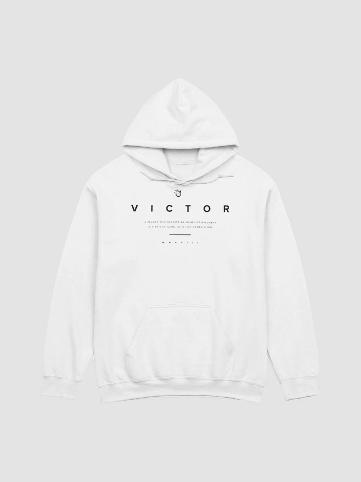 V I C T O R | Hoodie | Black Text product image (1)