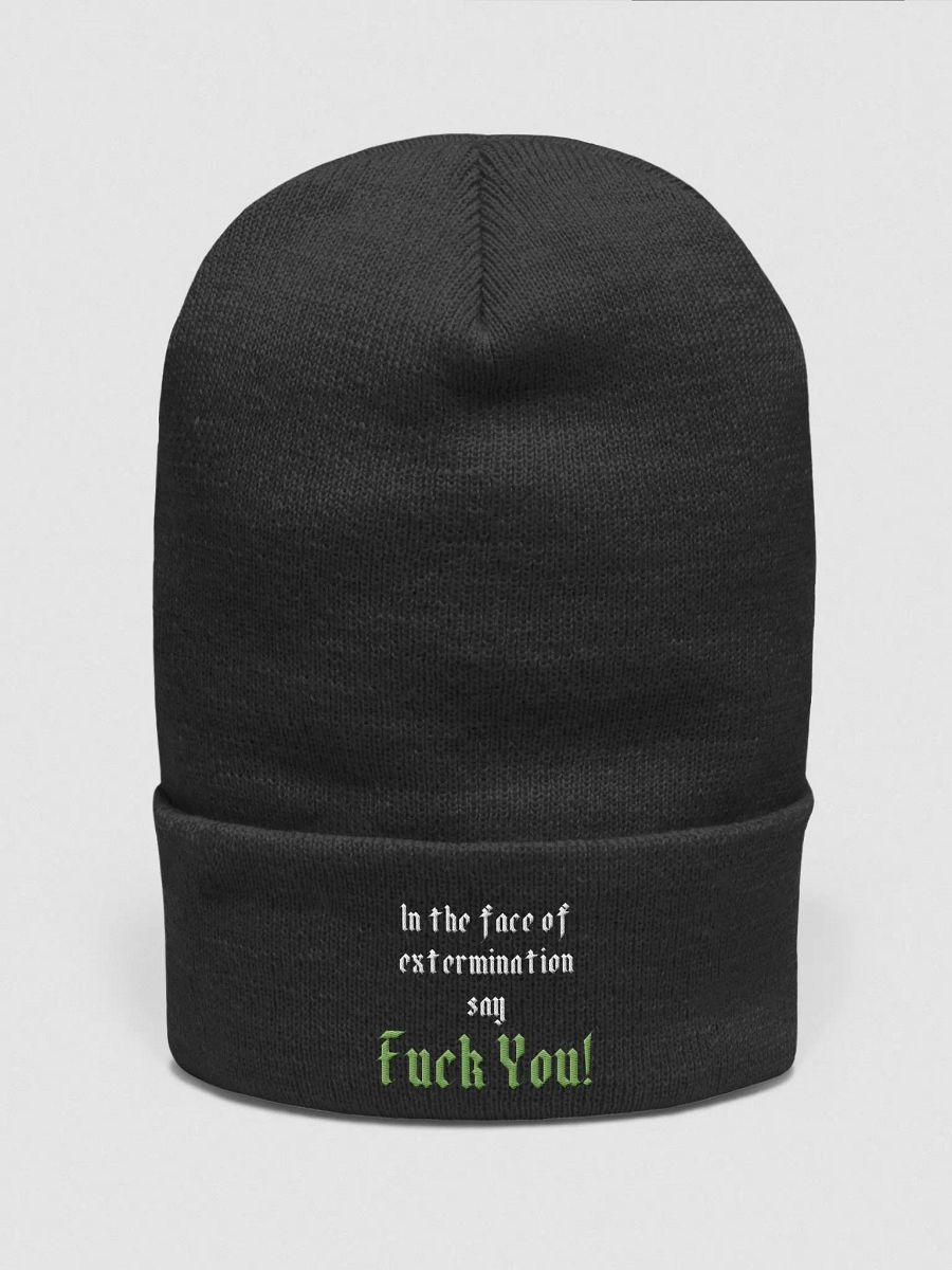 In the Face of Extermination Beanie product image (1)