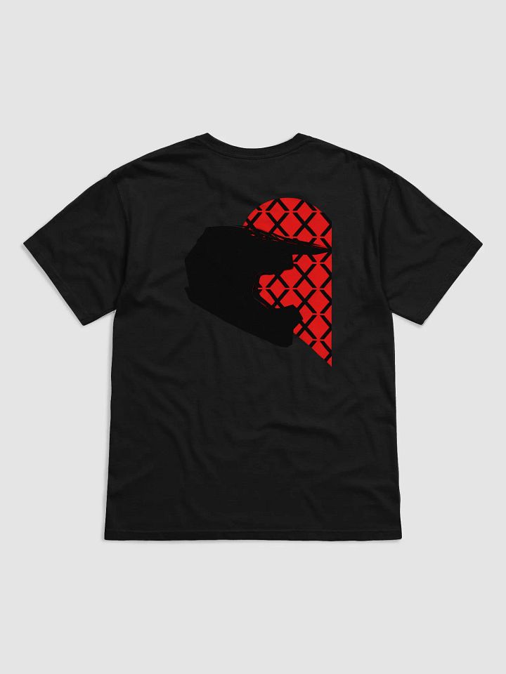 Valentine Matching Off-Road Helmet Heart Shirt (Black-Left) product image (1)