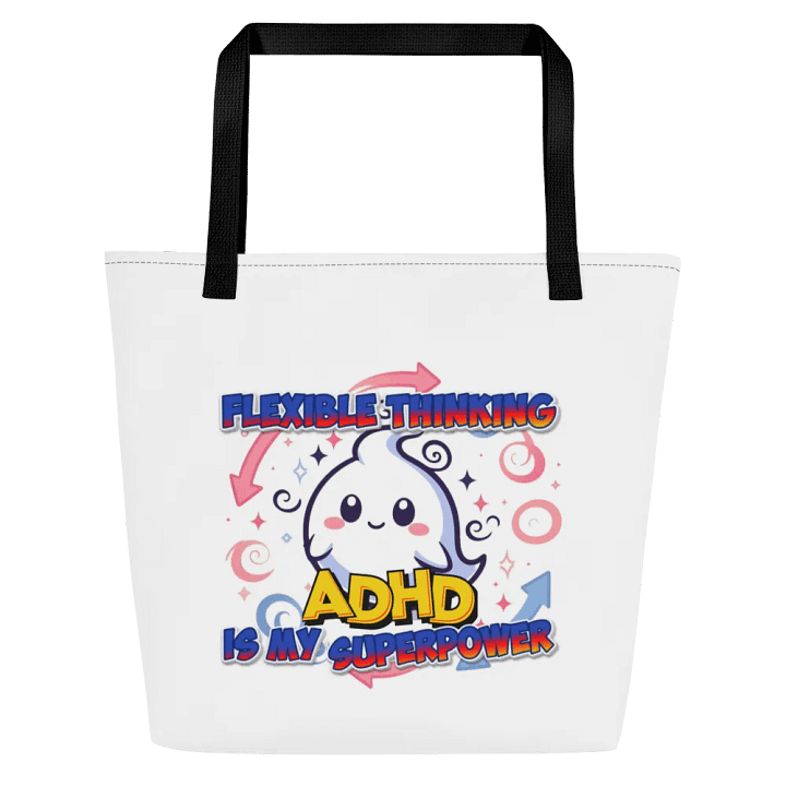 ADHD Flexible Thinking Large Tote Bag w/ Pocket product image (1)