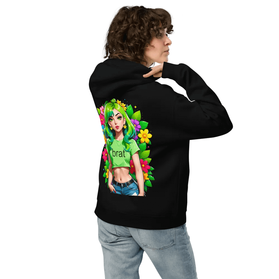 Brat - Premium Hoodie (Black) Brat Life - v2 (Back Printed Design) product image (2)