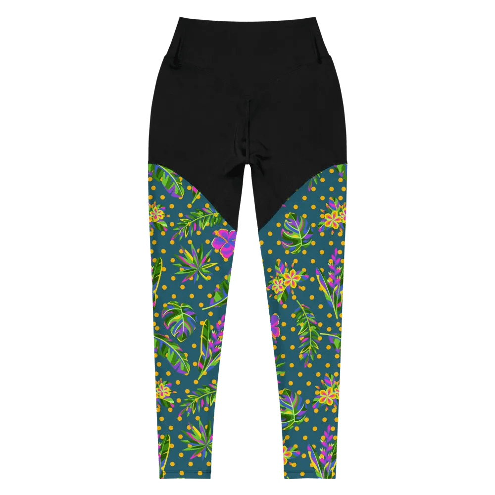 Green All-Over Print Sports Leggings product image (6)