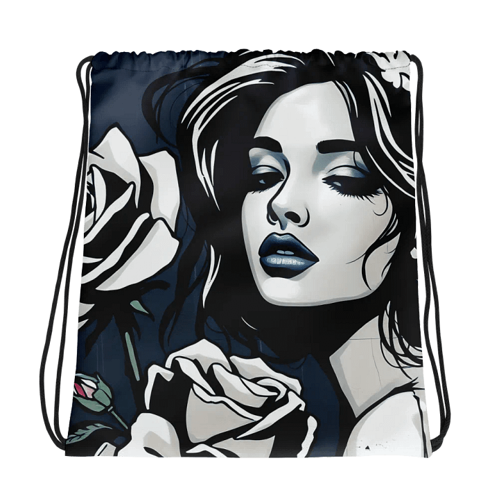 Monochrome Muse Drawstring Bag product image (1)