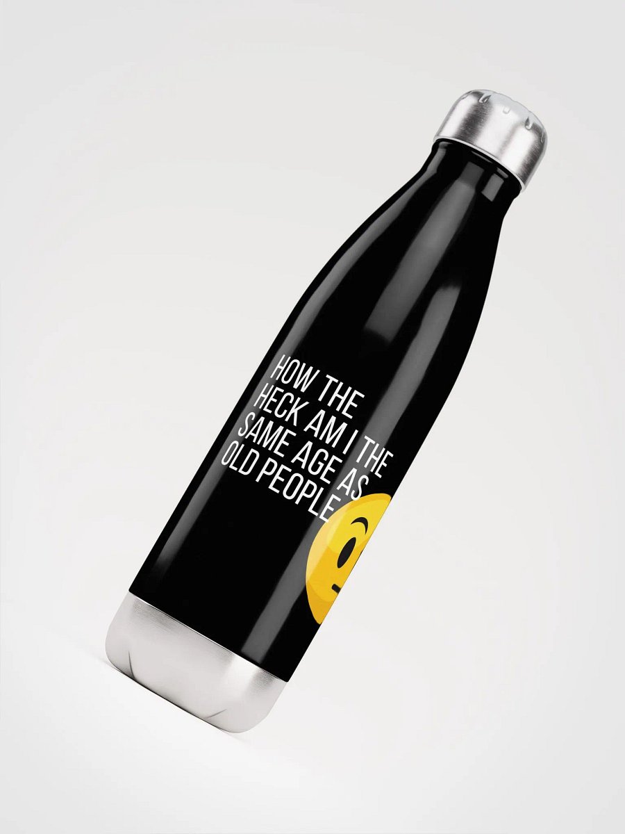 Same age as old people Stainless Steel Water Bottle product image (4)