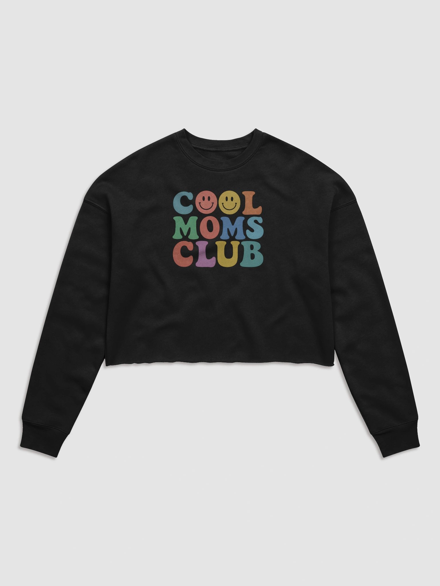 Cool Moms Club Crop Top | Retro Color Pop Mom Tee | Cute & Fun Mother’s Day Gift product image (1)