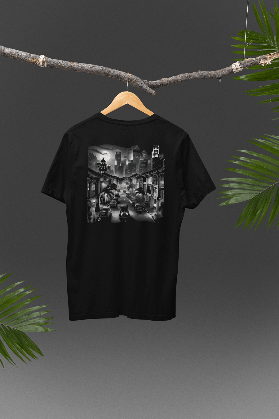 Singapore Inspired Moonlit Metropolis: (Mens Tee) product image (4)