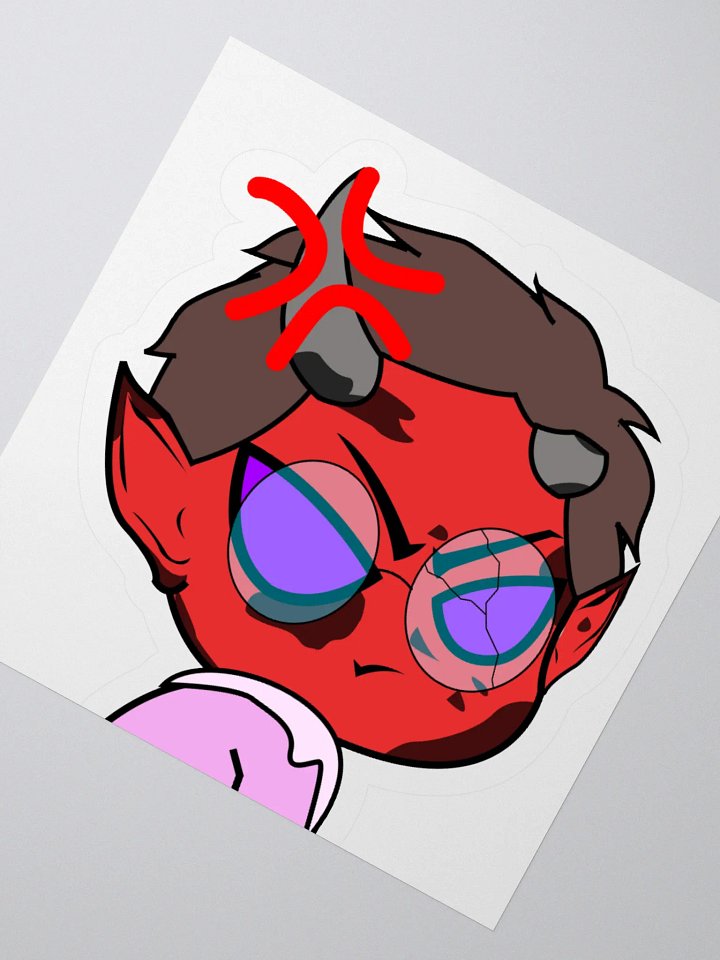 Angry bang Cut Stickers product image (7)