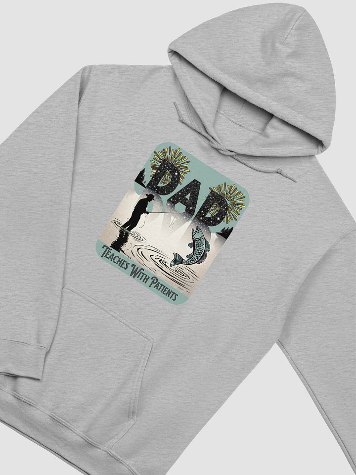 Dad Fishing Teaches With Patients Fireworks Hoodie product image (18)
