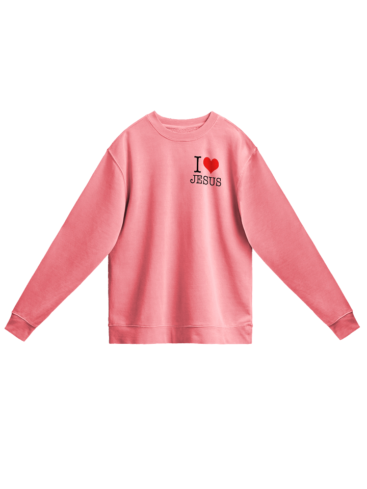 I Heart Jesus Pigment Sweatshirt product image (1)