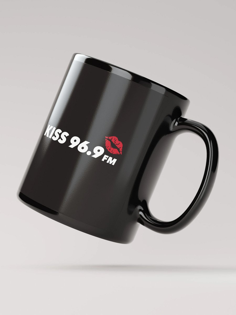 Kiss 969 logo black coffee mug product image (3)
