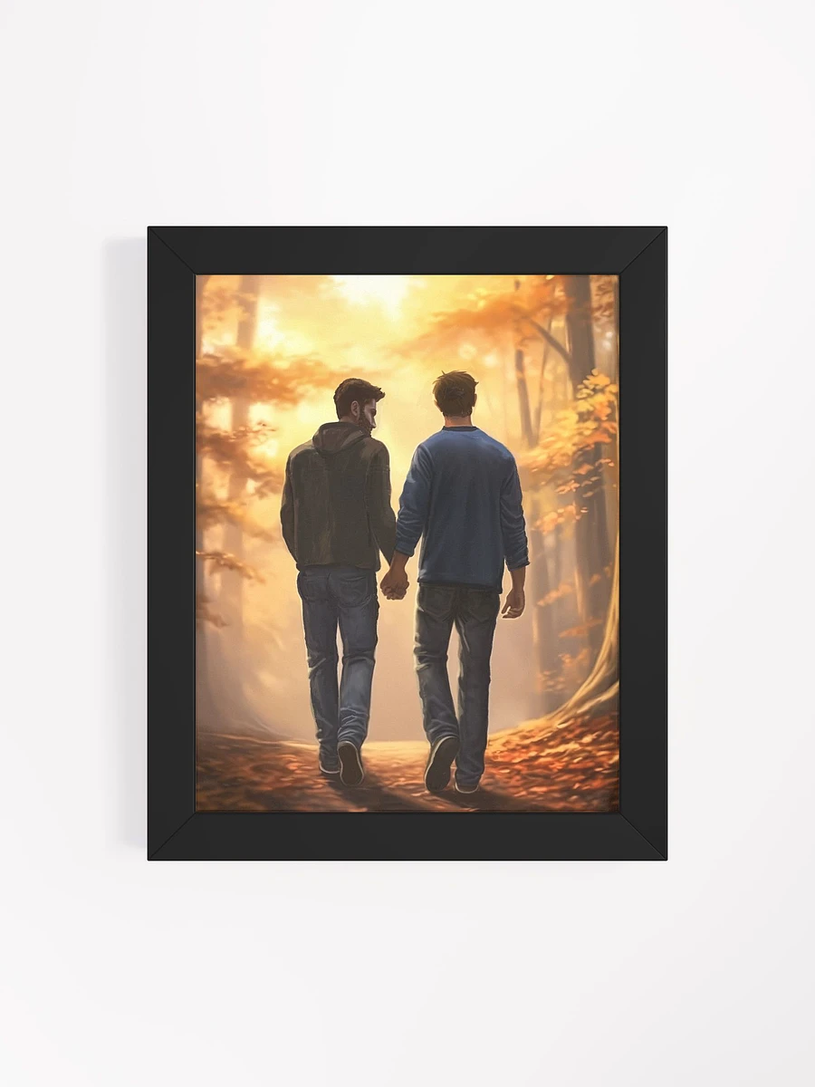 Fall Romance - Gay Couple Framed Poster product image (4)