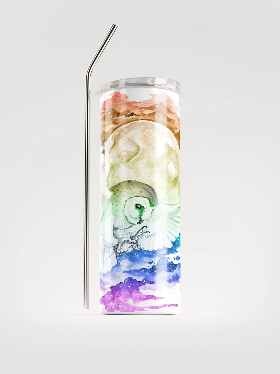 Rainbow Barn Owl - tumbler product image (1)