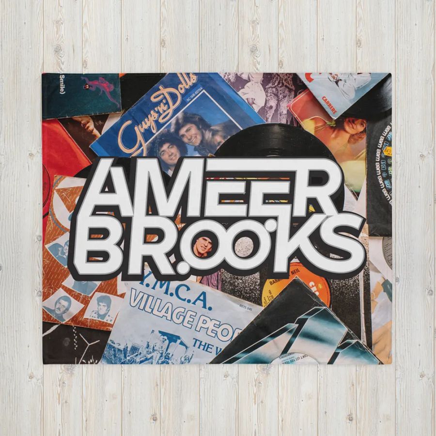 Logo & Records Throw Blanket product image (16)