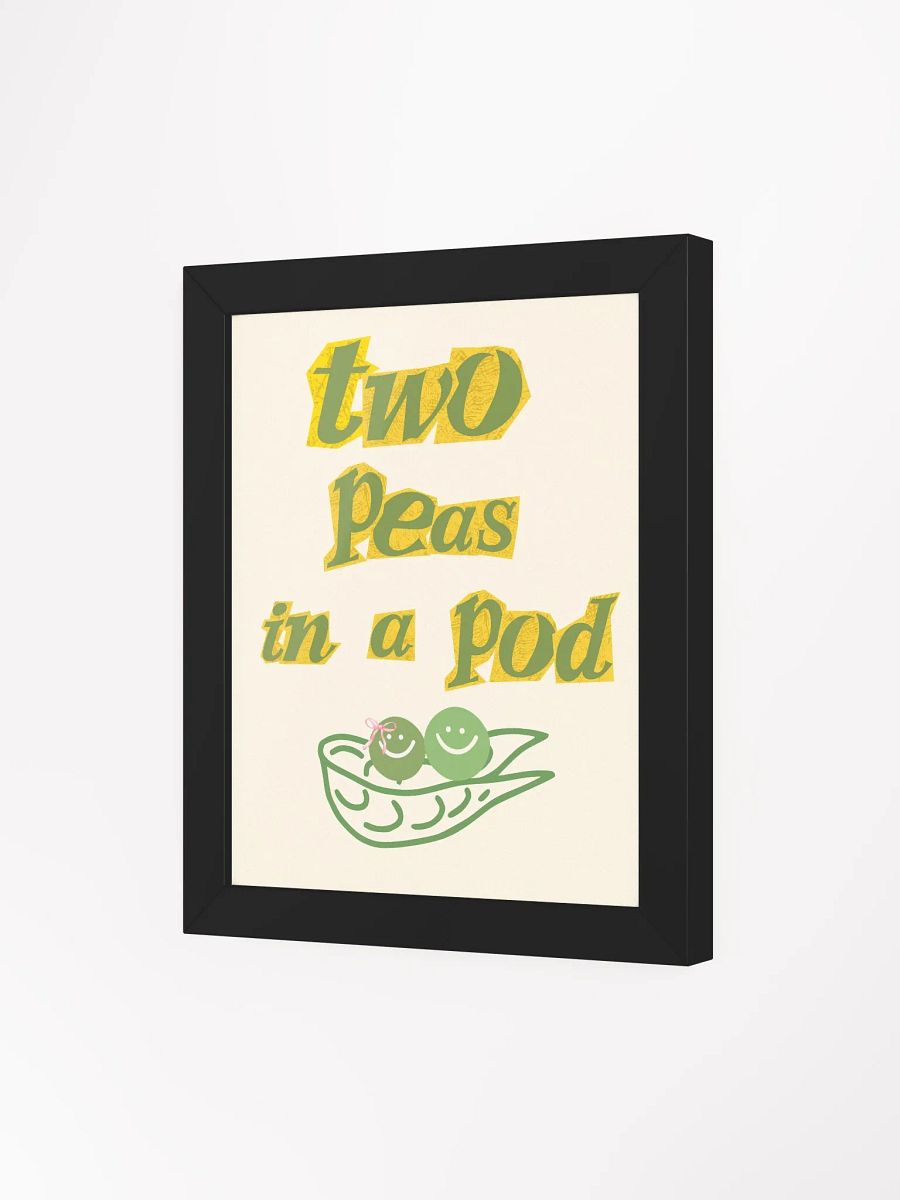 "Two Peas in a Pod" Retro Kitchen Wall Art Print | Cute Minimalist Food Poster | Modern Nursery Decor product image (33)