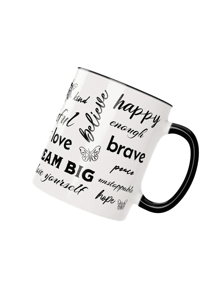 Positive Affirmations Ceramic Mug With Color Inside product image (2)