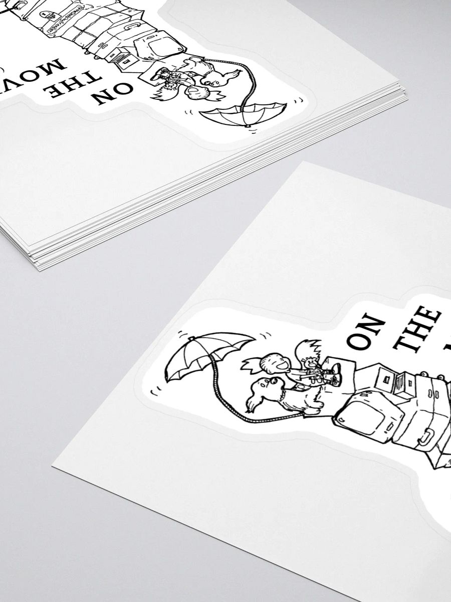 On the move - Sticker (3x3) product image (4)