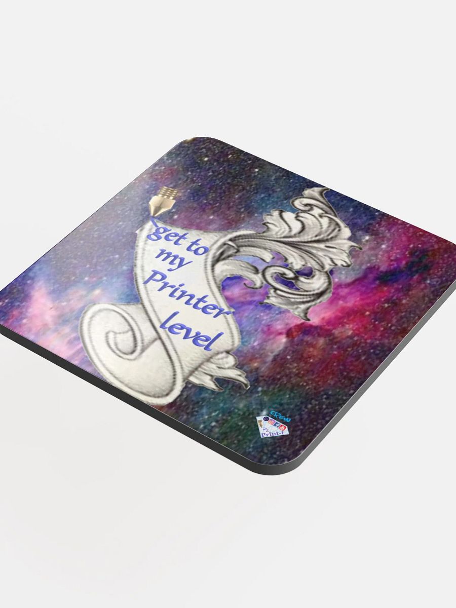 Untersetzer aus glänzendem Kork, get to my Printer level product image (4)