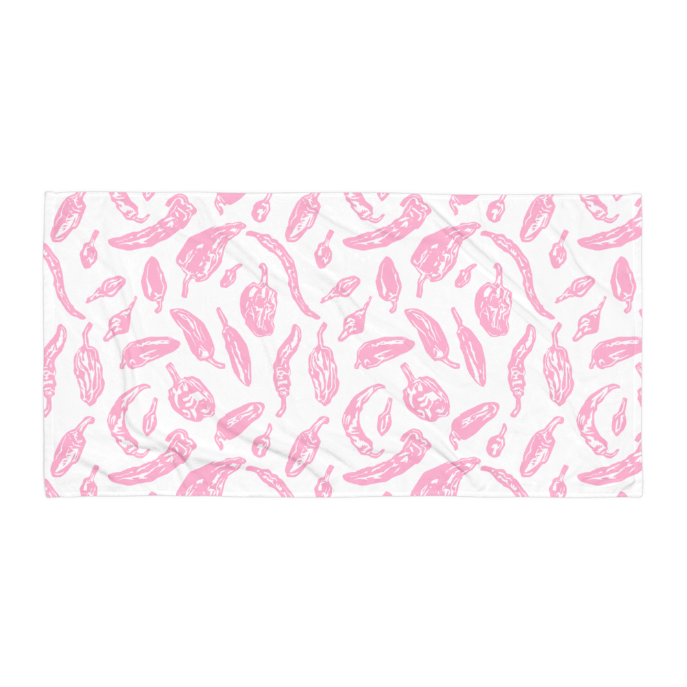Summer Pep Beach Towel in Pink n' White product image (1)