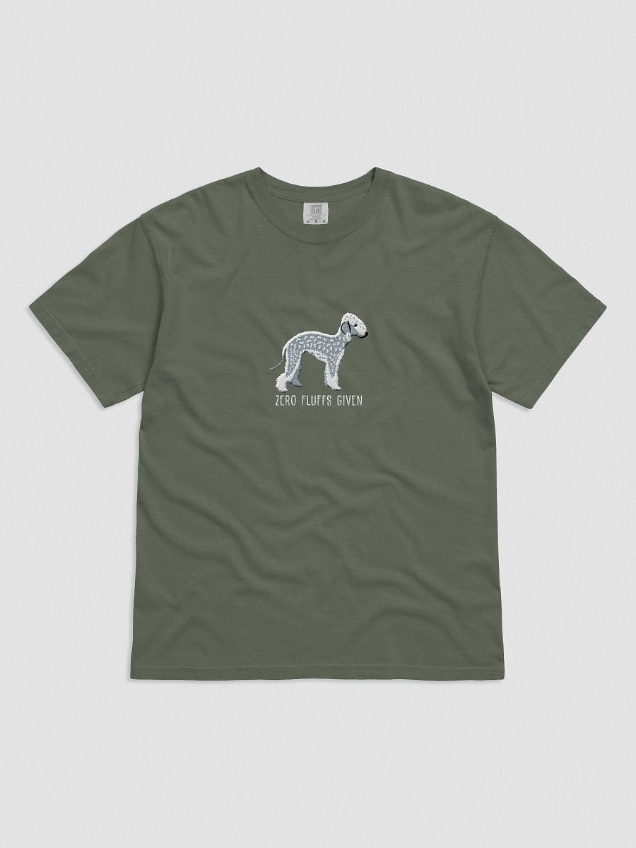 Zero Fluffs Given T-Shirt(Embroidered) of a Bedlington Terrier(Blue) product image (31)