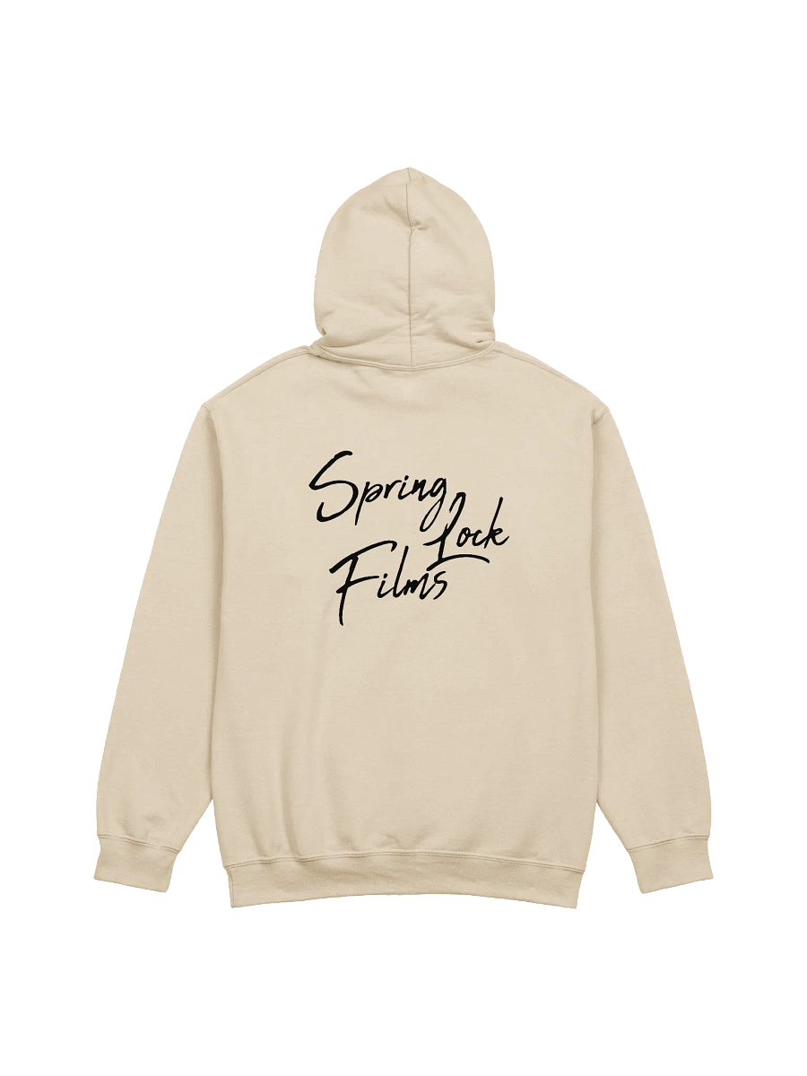 'Inspiring Creativity' (Spring-Lock Films) Graphic Cursive Hoodie - Black Edition product image (2)