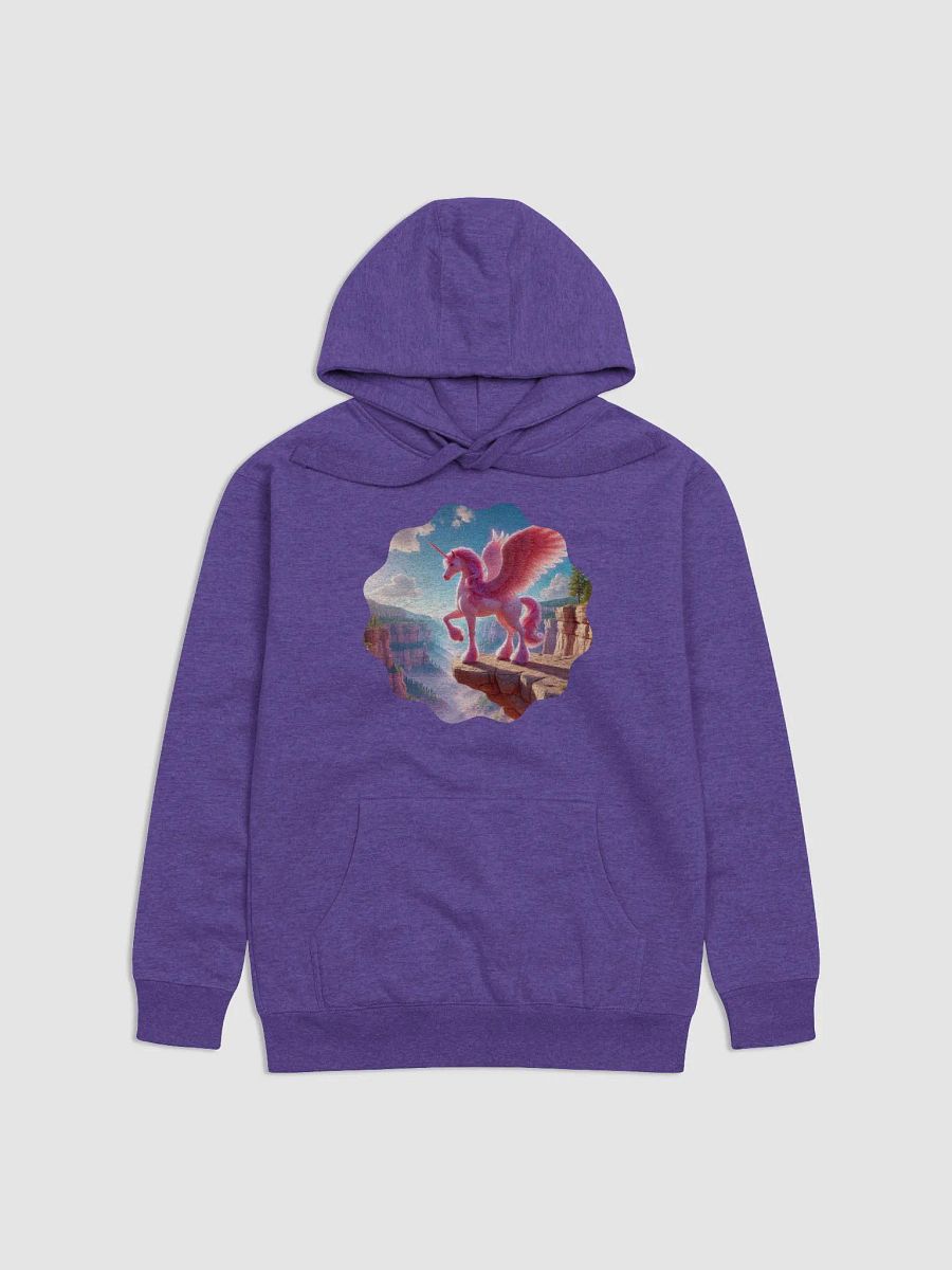 Cotton Heritage Unisex Premium Hoodie | Schwarz Flügel-Einhorn: AI-Kunst product image (1)