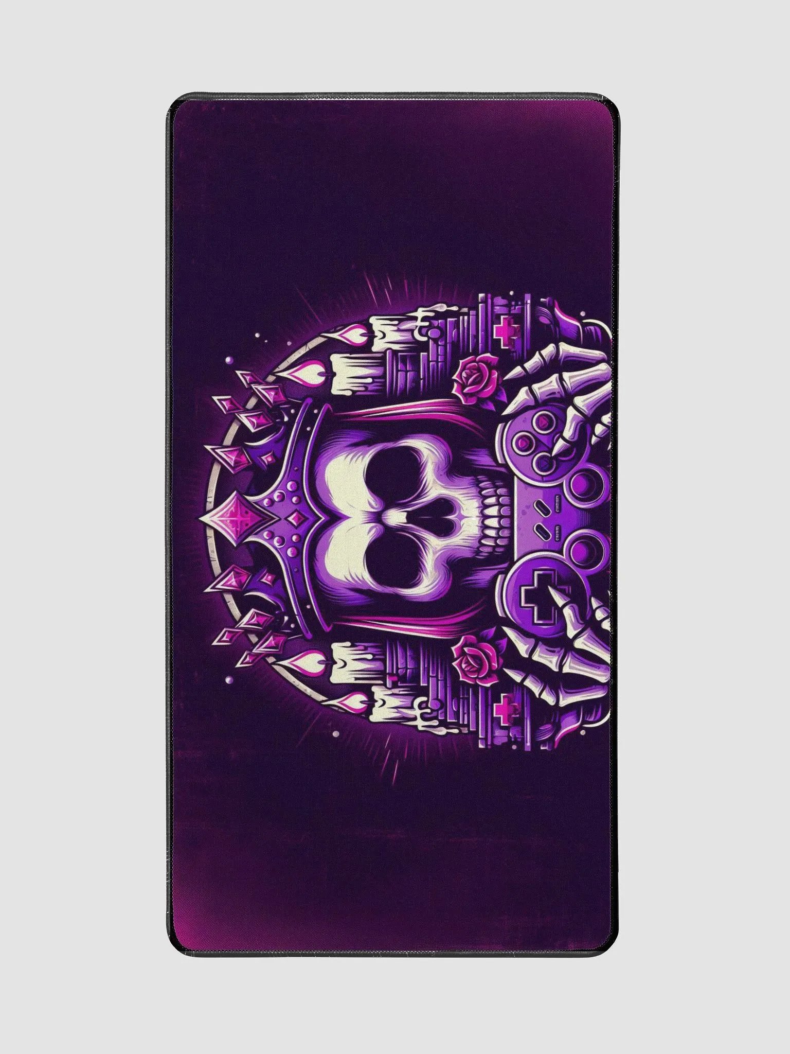 Purple Gaming Skeleton Desk Mat product image (2)